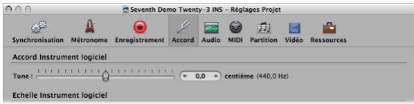 APPLE LOGIC PRO 8 - Accord des instruments logiciels - 1