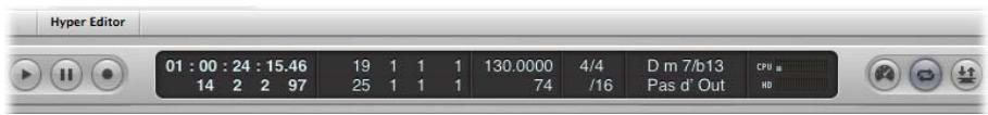 APPLE LOGIC PRO 8 - Zone d'affichage - 1