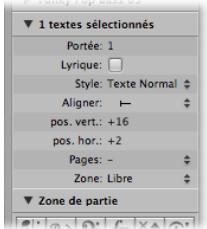 APPLE LOGIC PRO 8 - Paramètres du texte global - 1