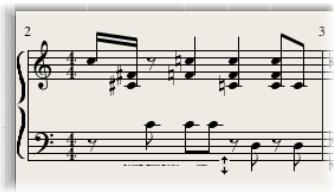 APPLE LOGIC PRO 8 - Ligatures de notes entre plusieurs portées - 3