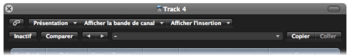 APPLE LOGIC PRO 8 - Fonctions communes de la fenêtre de module - 1