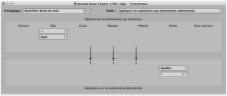 APPLE LOGIC PRO 8 - QuantifierDurée de note - 1
