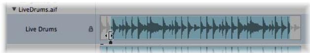 APPLE LOGIC PRO 8 - Pour redimensionner une région dans la fenêtre Chutier Audio,CHOISSEZ I'une des possibilités suivantes : - 1