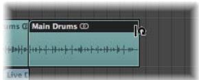 APPLE LOGIC PRO 8 - Pourmettre enboucle une région à l'aide de la souris: - 1