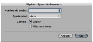 APPLE LOGIC PRO 8 - Pour créé plusieurs copies d'une région : - 1