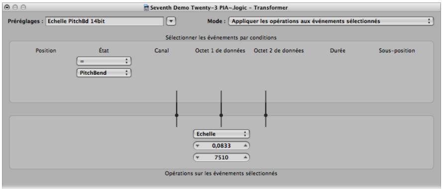 APPLE LOGIC PRO 8 - Échelle PitchBd 14 bit - 1