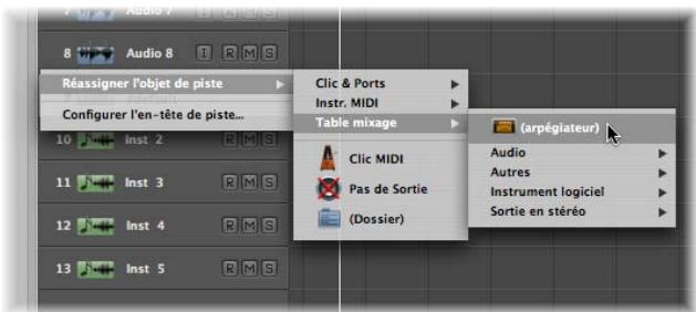 APPLE LOGIC PRO 8 - Trajectoire du signal MIDI - 2