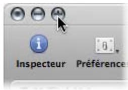 APPLE LOGIC PRO 8 - Pour agrandir une fenetre, effectuez l'une des opérations suivantes : - 1