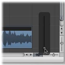 APPLE LOGIC PRO 8 - Pour faire un zoom sur la forme d'onde des régions audio : - 1