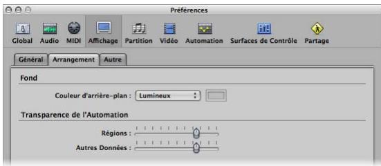 APPLE LOGIC PRO 8 - Pour afficher la grille de la zone Arrangement : - 3