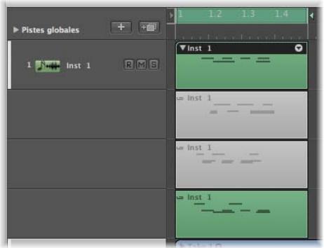 APPLE LOGIC PRO 8 - Pour enregistrer une seule région MIDI : - 2