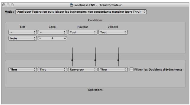 APPLE LOGIC PRO 8 - Configuration d'un objet Transformateur - 1