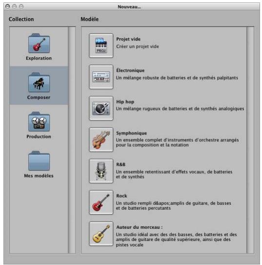 APPLE LOGIC PRO 8 - Pour creer un projet : - 1
