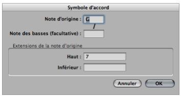 APPLE LOGIC PRO 8 - Pour creer un symbole d'accord, procedez comme suit : - 3
