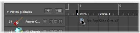 APPLE LOGIC PRO 8 - Pour découvert comment les zones de la fenêtre Arrangement interagissant : - 2