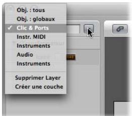 APPLE LOGIC PRO 8 - Pour passer d'une couche à l'autre : - 1