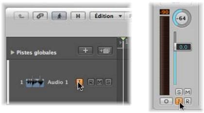 APPLE LOGIC PRO 8 - Utilisation des boutons de contrôle des entrées - 1