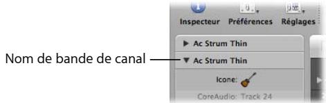 APPLE LOGIC PRO 8 - Pour creer le nom d'une piste : - 2