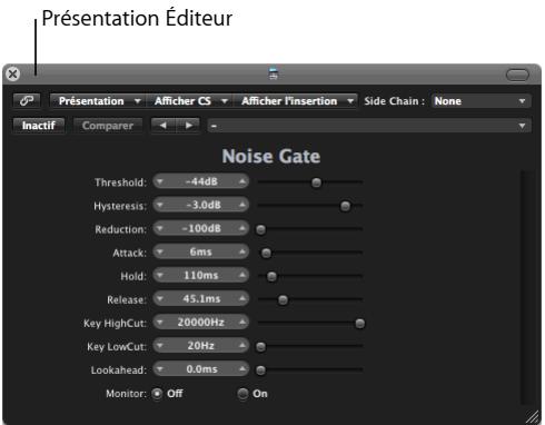 APPLE LOGIC PRO 8 - Changement du mode de presentation de la fenetre de module - 2