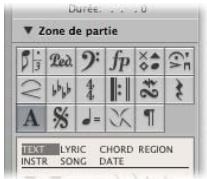 APPLE LOGIC PRO 8 - Objets texte et symboles d'accord - 1
