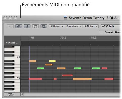 APPLE LOGIC PRO 8 - Points à prendre en considération lors de l'utilisation de la quantificatio. tion de regions - 1