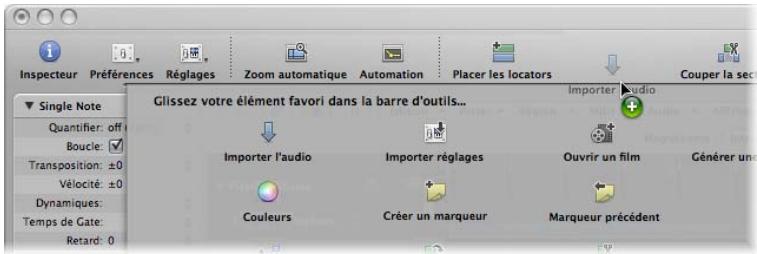 APPLE LOGIC PRO 8 - Pour ajouter un bouton à la barre d'outils Logic Pro : - 2