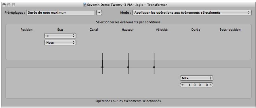 APPLE LOGIC PRO 8 - Durée de note maximum - 1