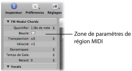 APPLE LOGIC PRO 8 - Paramètres de région MIDI - 1