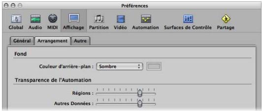 APPLE LOGIC PRO 8 - Preférences d'arrangement - 1
