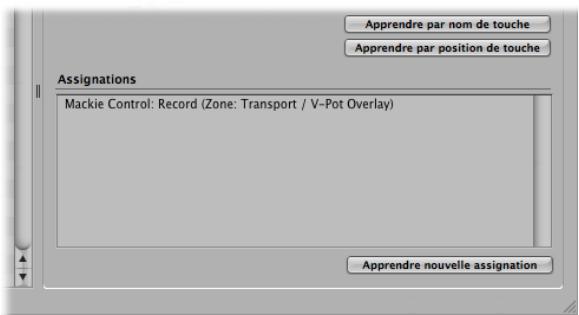 APPLE LOGIC PRO 8 - Attribution de raccourcis clavier à des surfaces de contrôle - 2