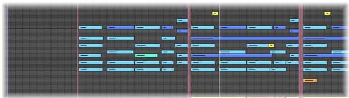 APPLE LOGIC PRO 8 - Affichage et édition de plusieurs régions MIDI - 1