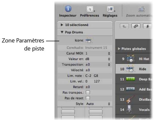 APPLE LOGIC PRO 8 - Les pistes incluent les régions audio et les régions MIDI d'un projet. - 2