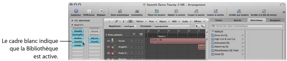 APPLE LOGIC PRO 8 - Utilisation de la bibliothèque pour sélectionner les réglages de module - 1