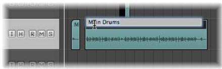 APPLE LOGIC PRO 8 - Pour nommer une région à l'aide de l'outil Texte : - 2