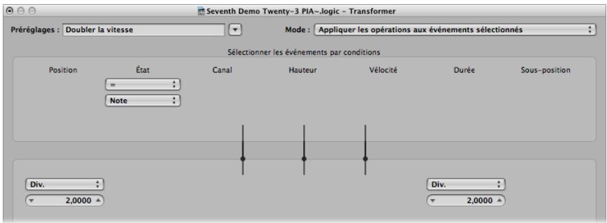 APPLE LOGIC PRO 8 - Doubler la vitesse - 1