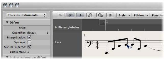 APPLE LOGIC PRO 8 - Modification de la velocité, de la durée ou de la tonalité d'une note - 2
