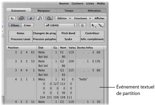 APPLE LOGIC PRO 8 - Insertion de texte - 3