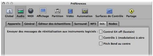 APPLE LOGIC PRO 8 - Preférences de réinitialisation - 1