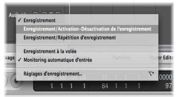 APPLE LOGIC PRO 8 - Pour configurer le bouton Enregistrer de la barre de transport : - 2