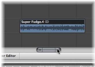 APPLE LOGIC PRO 8 - Zoom au moyen des barres de défilament - 2
