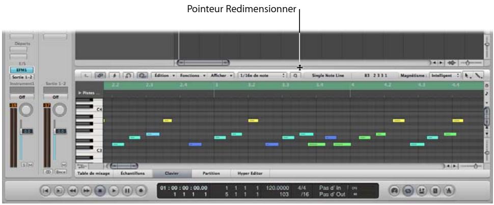 APPLE LOGIC PRO 8 - Déplacement et redimensionnement de fenêtres - 2
