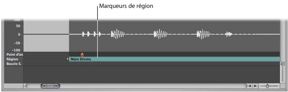 APPLE LOGIC PRO 8 - Pour redimensionner une région dans la fenêtre Chutier Audio,CHOISSEZ I'une des possibilités suivantes : - 2