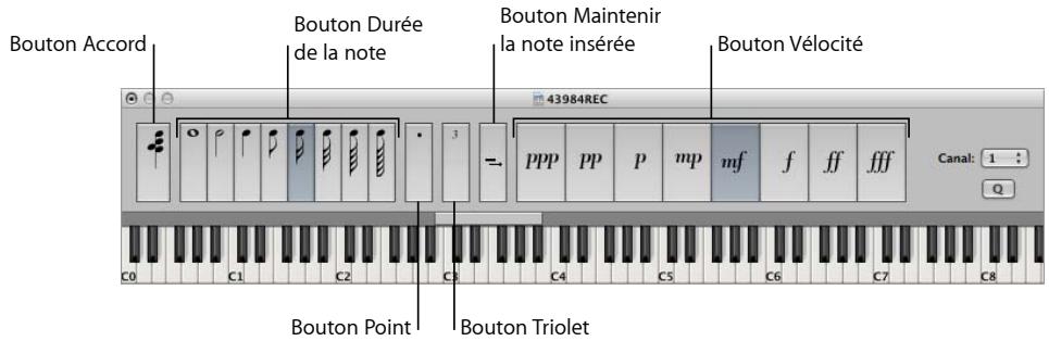 APPLE LOGIC PRO 8 - Utilisation du clavier d'entrée pas à pas - 1