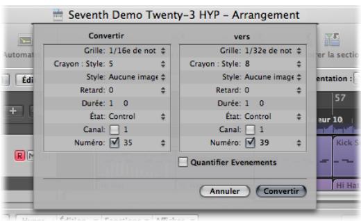 APPLE LOGIC PRO 8 - Conversion de définitions d'événements - 1