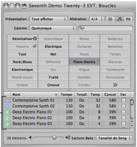 APPLE LOGIC PRO 8 - Boucles Apple Loops vertes et bleues - 1