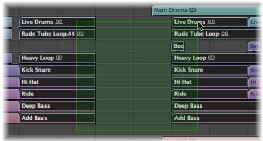 APPLE LOGIC PRO 8 - Pour supprimer les blancs entre les régions : - 1