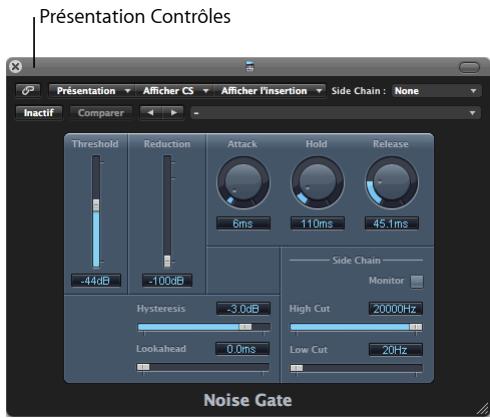 APPLE LOGIC PRO 8 - Changement du mode de presentation de la fenetre de module - 1