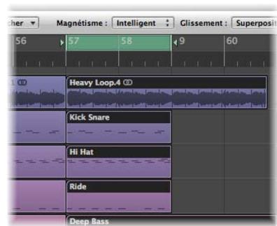 APPLE LOGIC PRO 8 - Pour supprimer une rubrique de votre arrangement à l'aide des locators : - 2