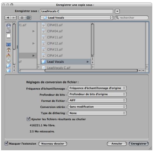 APPLE LOGIC PRO 8 - Création de copies de sauvegarde manuelles - 1