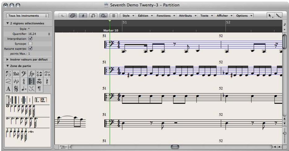 APPLE LOGIC PRO 8 - Présentation de l'éditeur de partition - 1